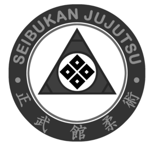 Seibukan Jujutsu logo highlighting the 4 squares in the center